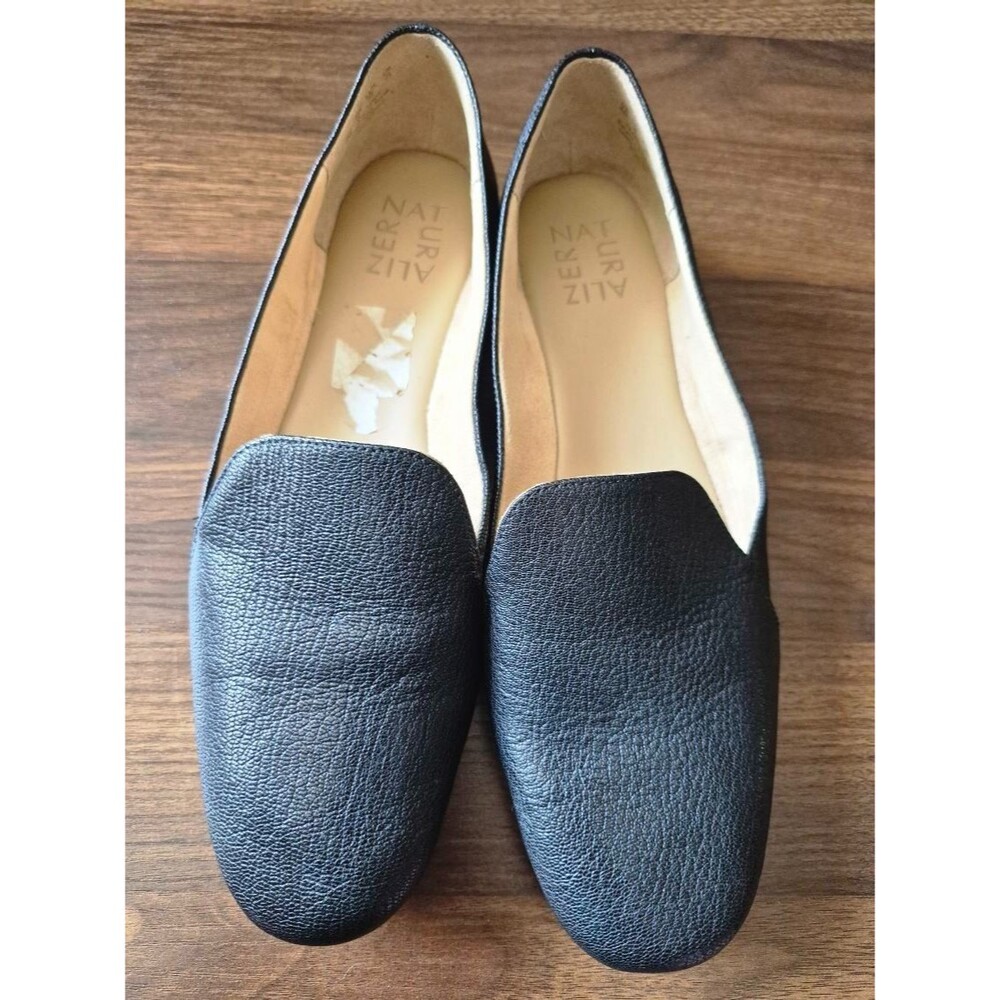 Naturalizer Emiline Black Leather Loafer Flats Shoes Slip On Womens Size 8 M
